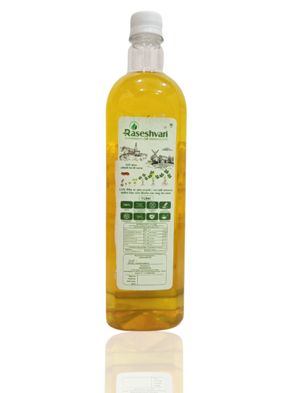 Premium Cold Pressed Groundnut Cooking Oil – 1L Bottle