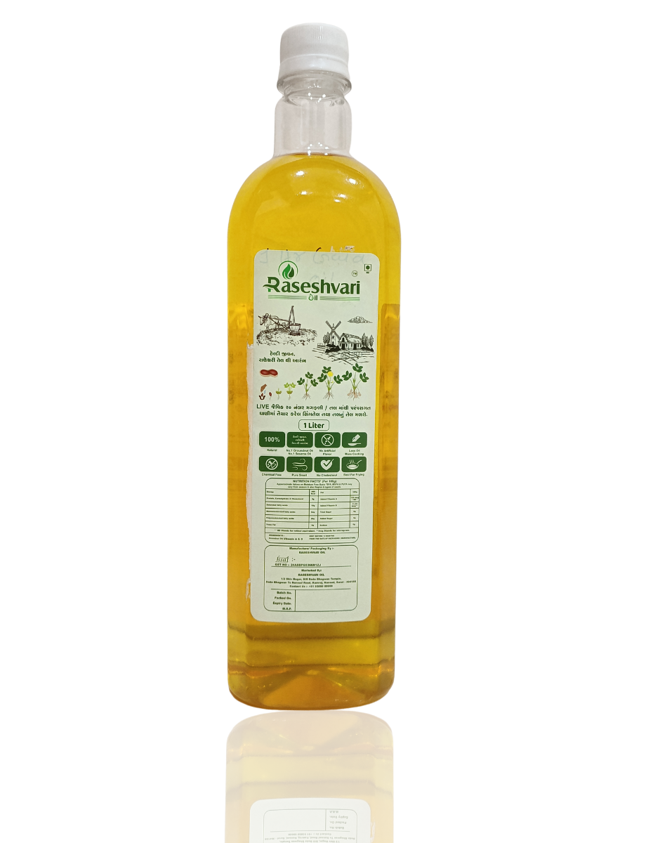 Untitled design (79) Premium Cold Pressed Groundnut Cooking Oil – 1L Bottle - Image 1